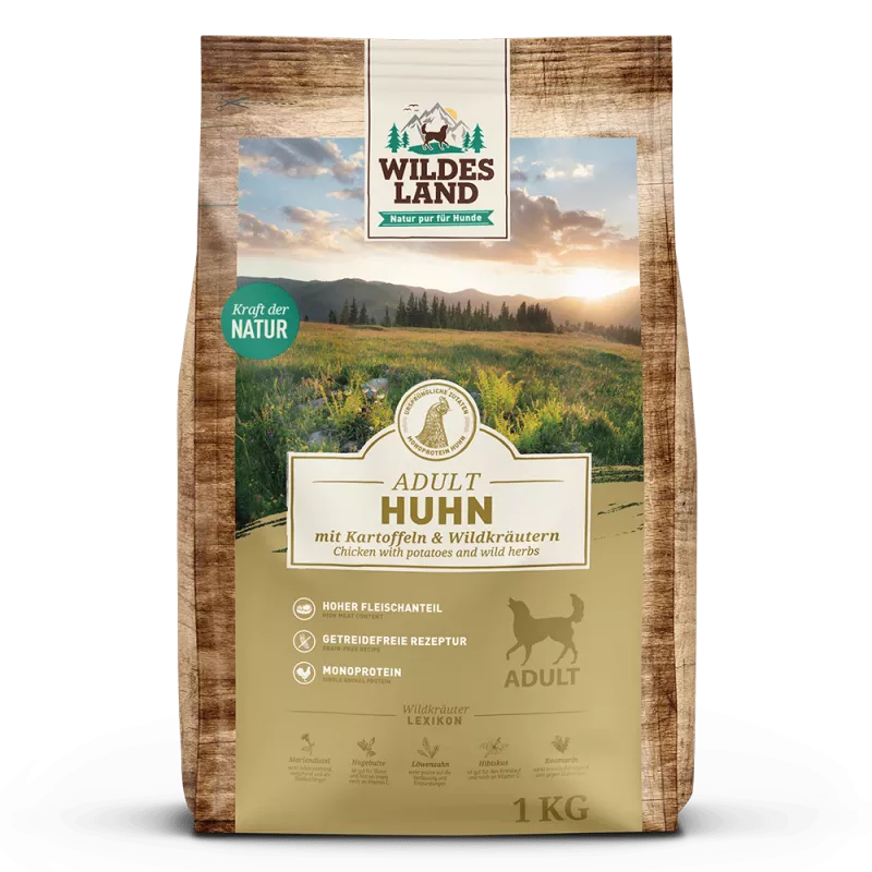 Wildes Land Trockenfutter Huhn mit Kartoffel 1kg